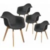 ALTOBUY STYGN - Lot De 4 Fauteuils Avec Maille Noire - Noir 1 ALTOBUY STYGN - Lot De 4 Fauteuils Avec Maille Noire - Noir -Pas Cher Fauteuil Magasin 25541525 1