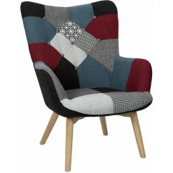 ALTOBUY FEDERICA - Fauteuil Patchwork Motifs Colorés - Multicolore