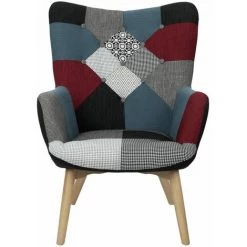 ALTOBUY FEDERICA - Fauteuil Patchwork Motifs Colorés - Multicolore 9 ALTOBUY FEDERICA - Fauteuil Patchwork Motifs Colorés - Multicolore -Pas Cher Fauteuil Magasin 25541641 3