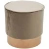 Pouf Fashion Commerce En Tissu Beige Et Base En Métal - Beige 1 Pouf Fashion Commerce En Tissu Beige Et Base En Métal - Beige -Pas Cher Fauteuil Magasin 25792379 1
