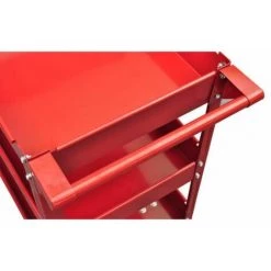 ASUPERMALL Chariot Servante D'atelier 100 Kg Rouge -Pas Cher Fauteuil Magasin 25809481 4