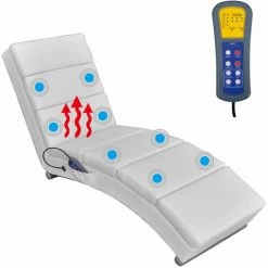 ASUPERMALL Fauteuil De Massage Inclinable Cuir Synthetique Blanc 9 ASUPERMALL Fauteuil De Massage Inclinable Cuir Synthetique Blanc -Pas Cher Fauteuil Magasin 25816381 3