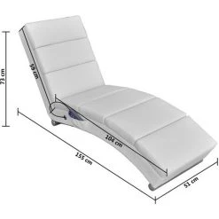 ASUPERMALL Fauteuil De Massage Inclinable Cuir Synthetique Blanc 11 ASUPERMALL Fauteuil De Massage Inclinable Cuir Synthetique Blanc -Pas Cher Fauteuil Magasin 25816381 5