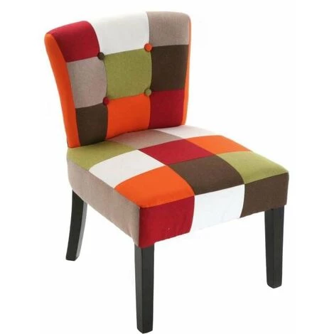 VERSA Fauteuil Patchwork Vitaminé Multicolore - Multicolore 3 VERSA Fauteuil Patchwork Vitaminé Multicolore - Multicolore