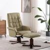 Fauteuil Inclinable Avec Repose-pied Similicuir Cappuccino VidaXL -Pas Cher Fauteuil Magasin 26009743 1