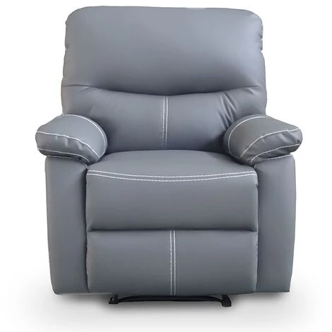 DECO IN PARIS Fauteuil Relax Gris JOEY - Gris 4 DECO IN PARIS Fauteuil Relax Gris JOEY - Gris – Image 2