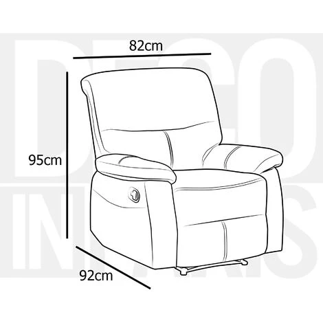 DECO IN PARIS Fauteuil Relax Gris JOEY - Gris 6 DECO IN PARIS Fauteuil Relax Gris JOEY - Gris – Image 4