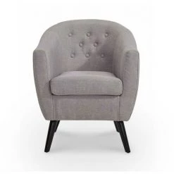 DECO IN PARIS Fauteuil Scandinave En Tissu Gris LENA - Gris 8 DECO IN PARIS Fauteuil Scandinave En Tissu Gris LENA - Gris -Pas Cher Fauteuil Magasin 26096425 3