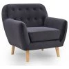 DECO IN PARIS Fauteuil Scandinave En Tissu Velours Noir VIKY - Noir 1 DECO IN PARIS Fauteuil Scandinave En Tissu Velours Noir VIKY - Noir -Pas Cher Fauteuil Magasin 26096444 1