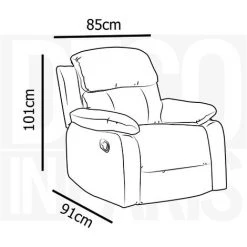 DECO IN PARIS Fauteuil Relax En Tissu Gris KEATON - Gris 7 DECO IN PARIS Fauteuil Relax En Tissu Gris KEATON - Gris -Pas Cher Fauteuil Magasin 26097511 3