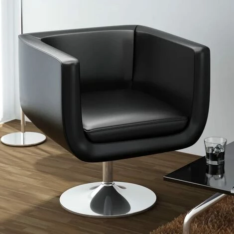 TRUE DEAL Chaise De Bar Noir Similicuir 3 TRUE DEAL Chaise De Bar Noir Similicuir