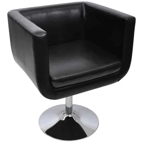 TRUE DEAL Chaise De Bar Noir Similicuir 4 TRUE DEAL Chaise De Bar Noir Similicuir – Image 2