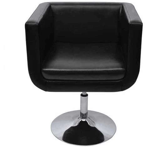 TRUE DEAL Chaise De Bar Noir Similicuir 5 TRUE DEAL Chaise De Bar Noir Similicuir – Image 3