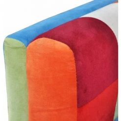 TRUE DEAL Fauteuil Cube Avec Design De Patchwork Chrome Tissu 11 TRUE DEAL Fauteuil Cube Avec Design De Patchwork Chrome Tissu -Pas Cher Fauteuil Magasin 26218487 5