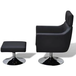 TRUE DEAL Fauteuil TV Noir Similicuir -Pas Cher Fauteuil Magasin 26218534 3