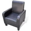 TRUE DEAL Fauteuil Noir Similicuir 1 TRUE DEAL Fauteuil Noir Similicuir -Pas Cher Fauteuil Magasin 26218573 1