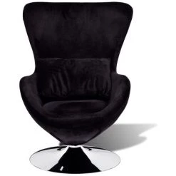 TRUE DEAL Fauteuil En Forme D’œuf Noir 8 TRUE DEAL Fauteuil En Forme D’œuf Noir -Pas Cher Fauteuil Magasin 26218618 2