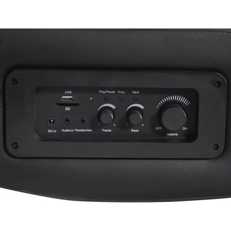 TRUE DEAL Fauteuil à Bascule à Enceinte Noir Et Bleu Similicuir 7 TRUE DEAL Fauteuil à Bascule à Enceinte Noir Et Bleu Similicuir – Image 5