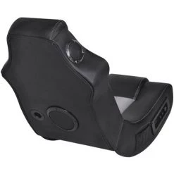 TRUE DEAL Fauteuil à Bascule à Enceinte Noir Et Gris Similicuir -Pas Cher Fauteuil Magasin 26219147 4