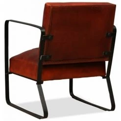 TRUE DEAL Fauteuil Marron Cuir Véritable 9 TRUE DEAL Fauteuil Marron Cuir Véritable -Pas Cher Fauteuil Magasin 26220968 3