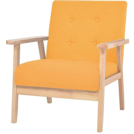 TRUE DEAL Fauteuil Jaune Tissu 3 TRUE DEAL Fauteuil Jaune Tissu