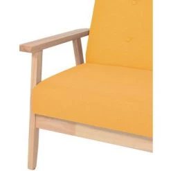 TRUE DEAL Fauteuil Jaune Tissu 10 TRUE DEAL Fauteuil Jaune Tissu -Pas Cher Fauteuil Magasin 26220976 4