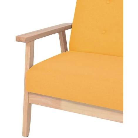 TRUE DEAL Fauteuil Jaune Tissu 6 TRUE DEAL Fauteuil Jaune Tissu – Image 4