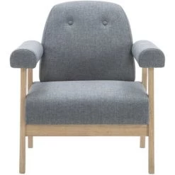 TRUE DEAL Fauteuil Gris Clair Tissu 9 TRUE DEAL Fauteuil Gris Clair Tissu -Pas Cher Fauteuil Magasin 26222979 3