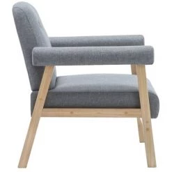 TRUE DEAL Fauteuil Gris Clair Tissu 10 TRUE DEAL Fauteuil Gris Clair Tissu -Pas Cher Fauteuil Magasin 26222979 4