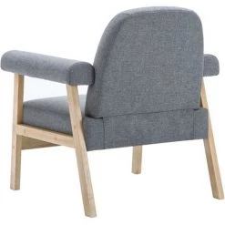 TRUE DEAL Fauteuil Gris Clair Tissu 11 TRUE DEAL Fauteuil Gris Clair Tissu -Pas Cher Fauteuil Magasin 26222979 5