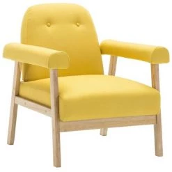 TRUE DEAL Fauteuil Jaune Tissu 8 TRUE DEAL Fauteuil Jaune Tissu -Pas Cher Fauteuil Magasin 26222993 2