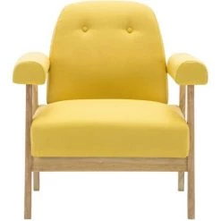 TRUE DEAL Fauteuil Jaune Tissu 9 TRUE DEAL Fauteuil Jaune Tissu -Pas Cher Fauteuil Magasin 26222993 3