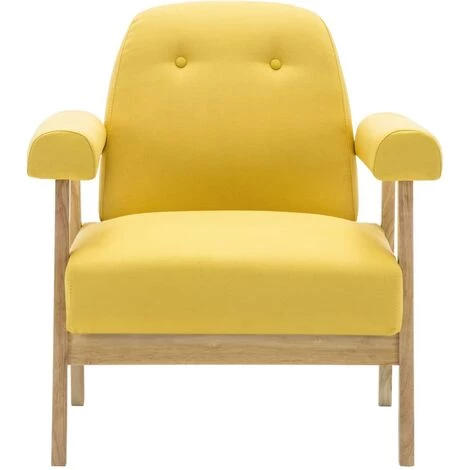 TRUE DEAL Fauteuil Jaune Tissu 5 TRUE DEAL Fauteuil Jaune Tissu – Image 3