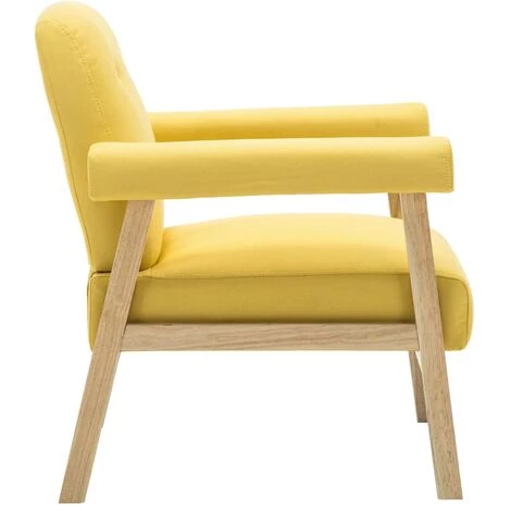 TRUE DEAL Fauteuil Jaune Tissu 6 TRUE DEAL Fauteuil Jaune Tissu – Image 4