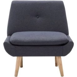 TRUE DEAL Fauteuil Sans Accoudoirs Gris Foncé Tissu 9 TRUE DEAL Fauteuil Sans Accoudoirs Gris Foncé Tissu -Pas Cher Fauteuil Magasin 26223613 3