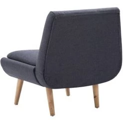 TRUE DEAL Fauteuil Sans Accoudoirs Gris Foncé Tissu 11 TRUE DEAL Fauteuil Sans Accoudoirs Gris Foncé Tissu -Pas Cher Fauteuil Magasin 26223613 5