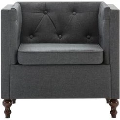 TRUE DEAL Fauteuil Gris Foncé Tissu 9 TRUE DEAL Fauteuil Gris Foncé Tissu -Pas Cher Fauteuil Magasin 26223885 3