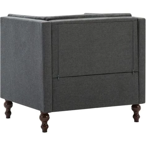 TRUE DEAL Fauteuil Gris Foncé Tissu 7 TRUE DEAL Fauteuil Gris Foncé Tissu – Image 5