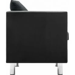 TRUE DEAL Fauteuil Noir Et Gris Foncé Similicuir 9 TRUE DEAL Fauteuil Noir Et Gris Foncé Similicuir -Pas Cher Fauteuil Magasin 26223893 3