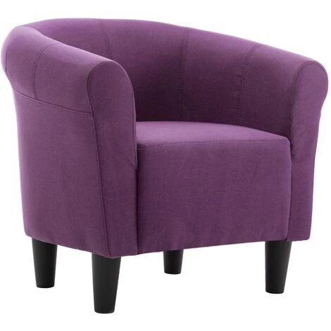 TRUE DEAL Fauteuil Violet Tissu 4 TRUE DEAL Fauteuil Violet Tissu – Image 2