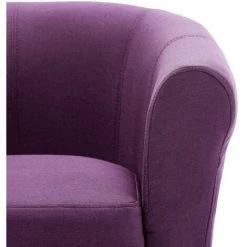 TRUE DEAL Fauteuil Violet Tissu 10 TRUE DEAL Fauteuil Violet Tissu -Pas Cher Fauteuil Magasin 26225432 4