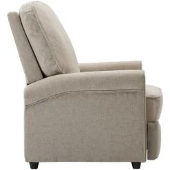TRUE DEAL Fauteuil Inclinable TV Crème Tissu -Pas Cher Fauteuil Magasin 26225834 5