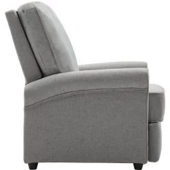 TRUE DEAL Fauteuil Inclinable TV Gris Clair Tissu -Pas Cher Fauteuil Magasin 26225835 5