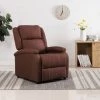 TRUE DEAL Fauteuil Inclinable TV Marron Tissu