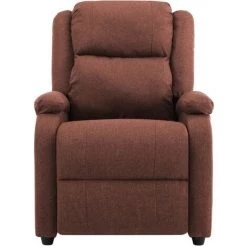 TRUE DEAL Fauteuil Inclinable TV Marron Tissu 11 TRUE DEAL Fauteuil Inclinable TV Marron Tissu -Pas Cher Fauteuil Magasin 26225856 5