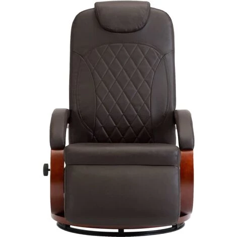 TRUE DEAL Fauteuil Inclinable TV Marron Similicuir 5 TRUE DEAL Fauteuil Inclinable TV Marron Similicuir – Image 3