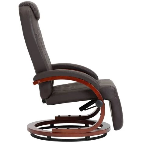 TRUE DEAL Fauteuil Inclinable TV Marron Similicuir 6 TRUE DEAL Fauteuil Inclinable TV Marron Similicuir – Image 4