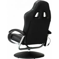 TRUE DEAL Fauteuil De Massage Avec Repose-pied Noir Similicuir 11 TRUE DEAL Fauteuil De Massage Avec Repose-pied Noir Similicuir -Pas Cher Fauteuil Magasin 26226061 5