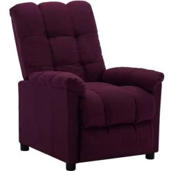 Fauteuil Inclinable Tissu Violet VidaXL -Pas Cher Fauteuil Magasin 26227910 2