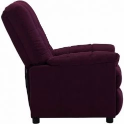 Fauteuil Inclinable Tissu Violet VidaXL -Pas Cher Fauteuil Magasin 26227910 4